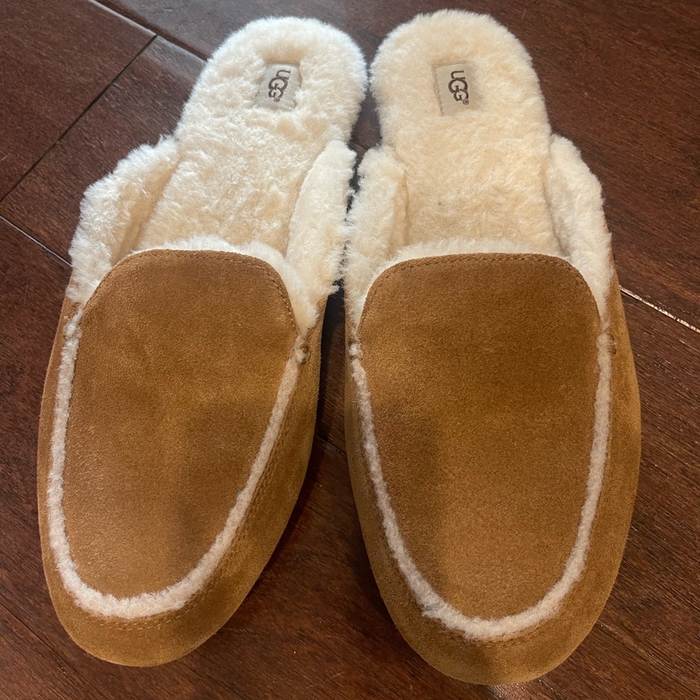 UGG SLIPPERS Chestnut Lane Mules Shearling Wmn 12